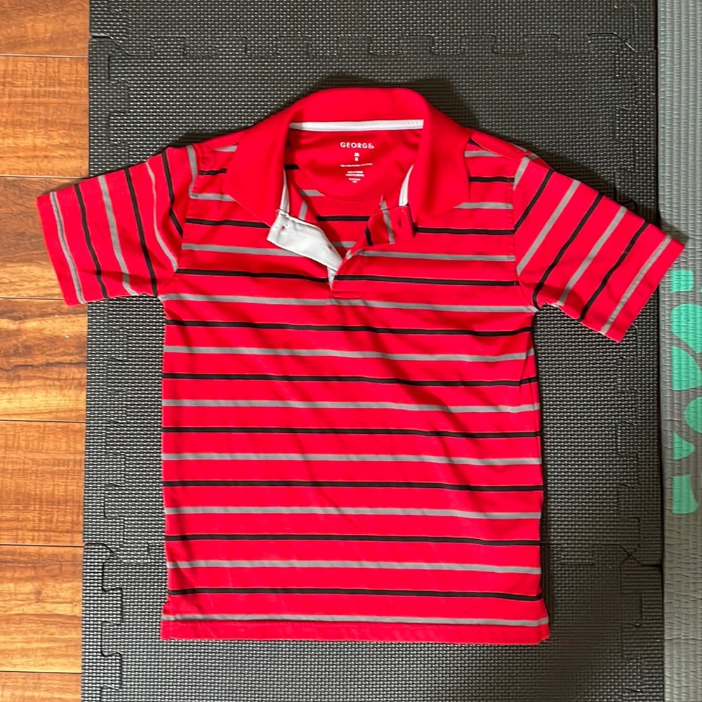 Boy’s red polo